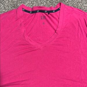GAP Pink Sleeveless Fitted T-Shirt